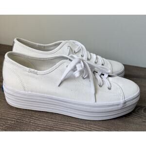 UsedLikeNew - Keds Womens Triple Up Platform, White, US Size 9.5 Women